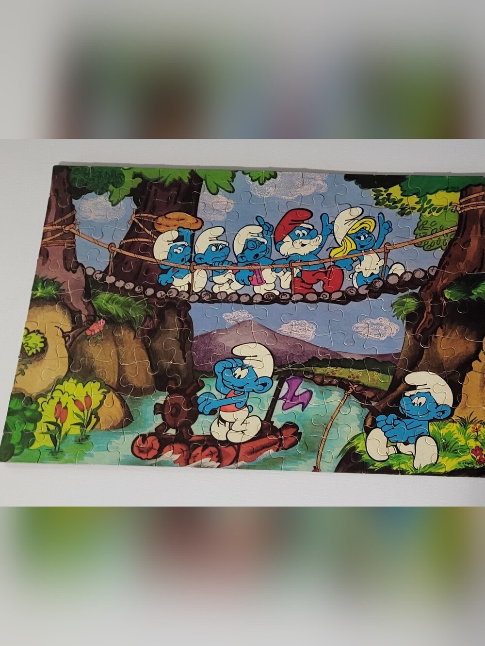 Vintage 1982 Smurf Puzzle #4190-8 - Picture 4 of 6